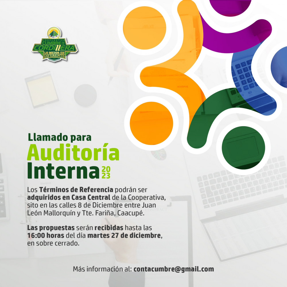 Llamado para Auditoria Interna 2023